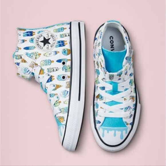 Little Kid Chuck Taylor All Star 🌟 Easy-On Frozen Treats Sneakers Shoes Size 3 - Picture 5 of 12